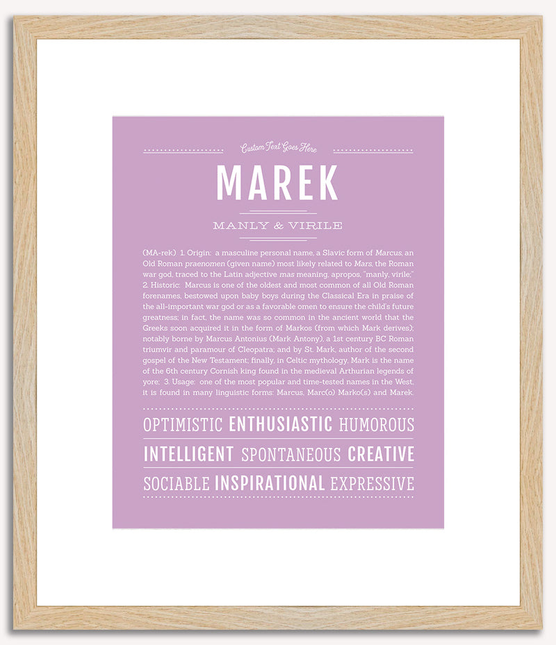 Marek | Name Art Print