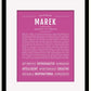 Frame Options | Dark Pink | Black Frame, Matted