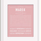 Frame Options | Dusty Rose | White Frame, Matted