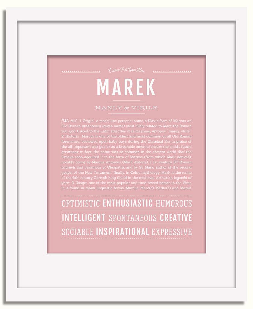 Frame Options | Dusty Rose | White Frame, Matted