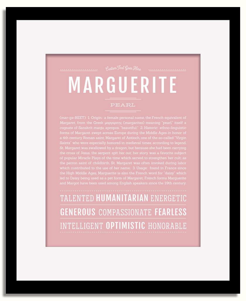 Frame Options | Dusty Rose | Black Frame, Matted