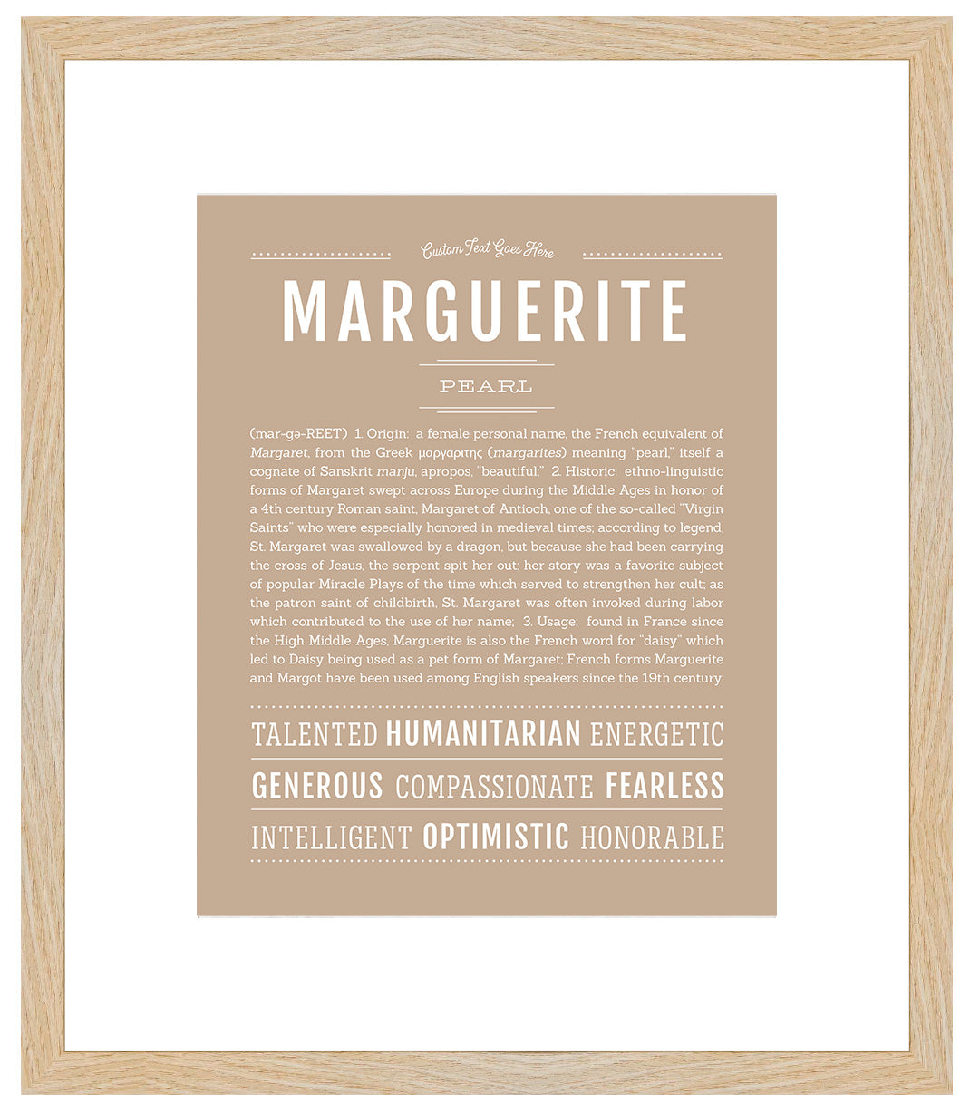 Marguerite | Name Art Print