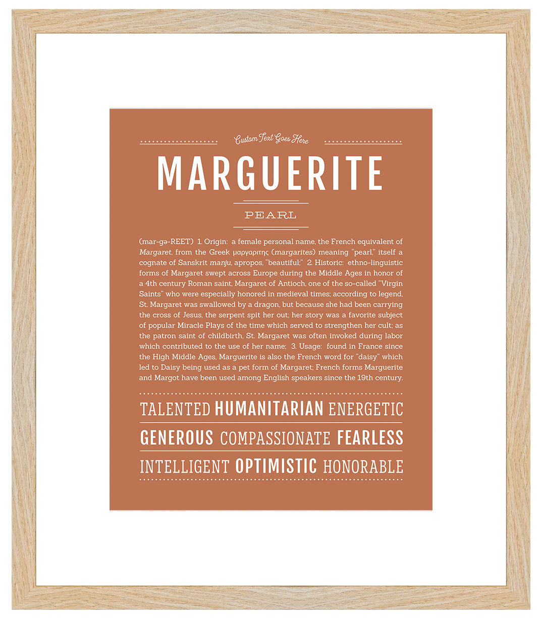 Marguerite | Name Art Print