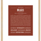 Mari | Name Art Print