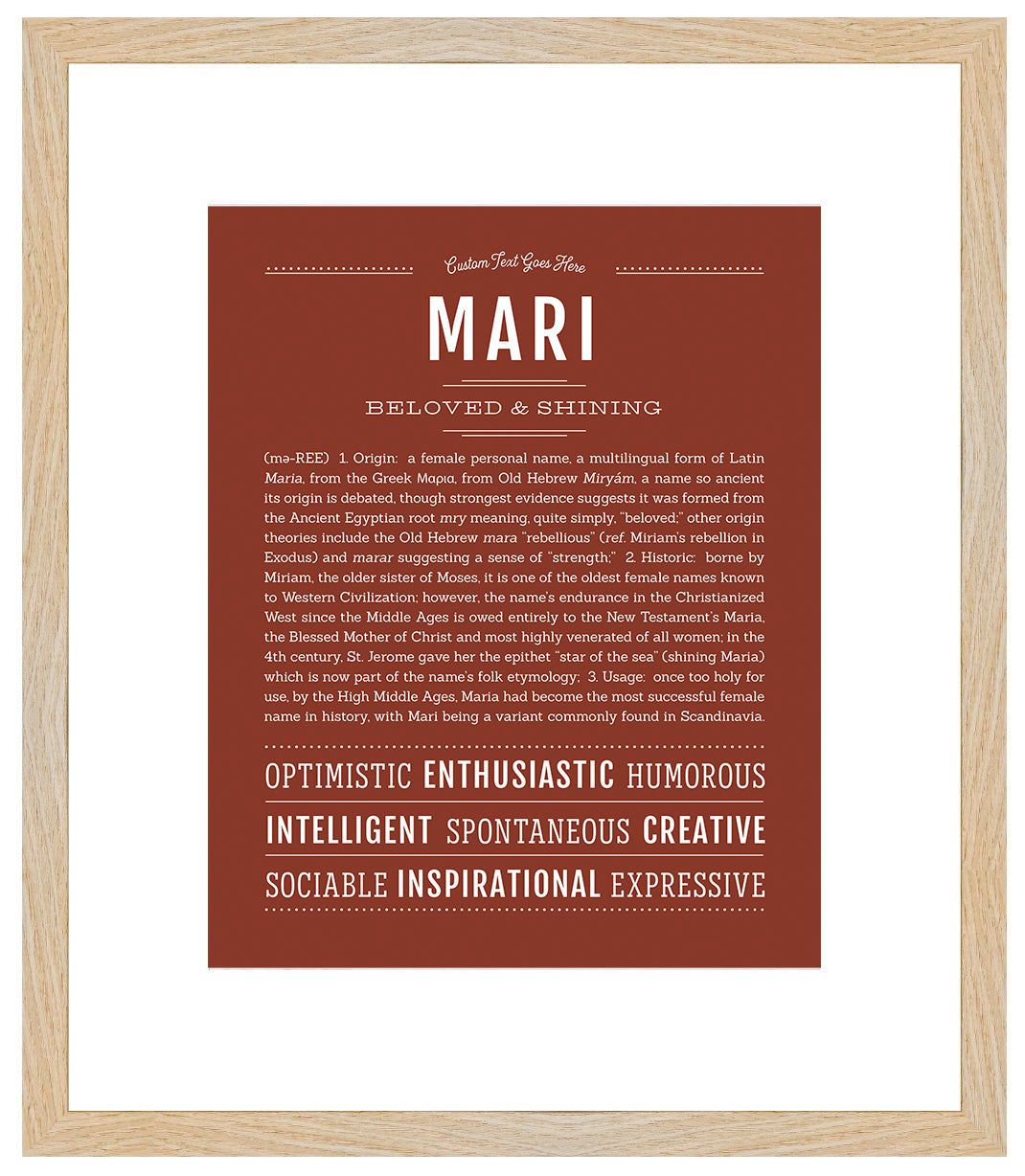 Mari | Name Art Print