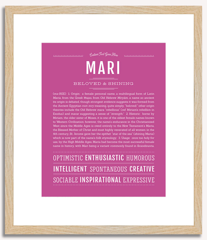 Mari | Name Art Print