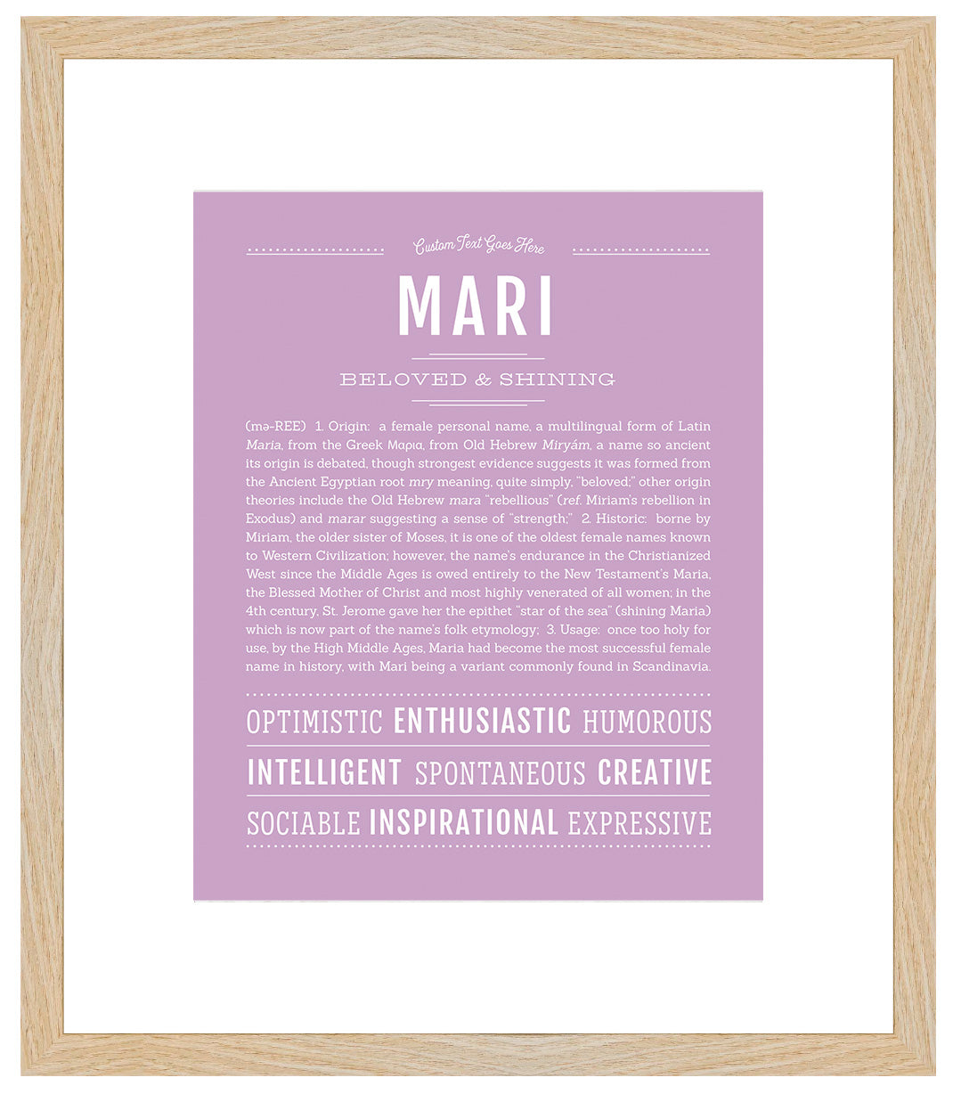 Mari | Name Art Print