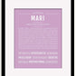 Frame Options | Lilac | Black Frame, Matted