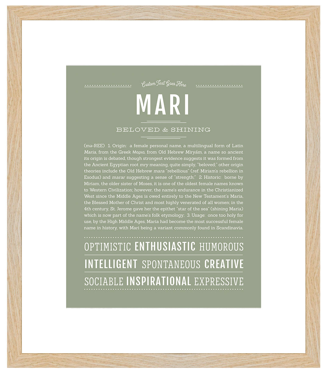 Mari | Name Art Print