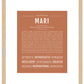 Mari | Name Art Print