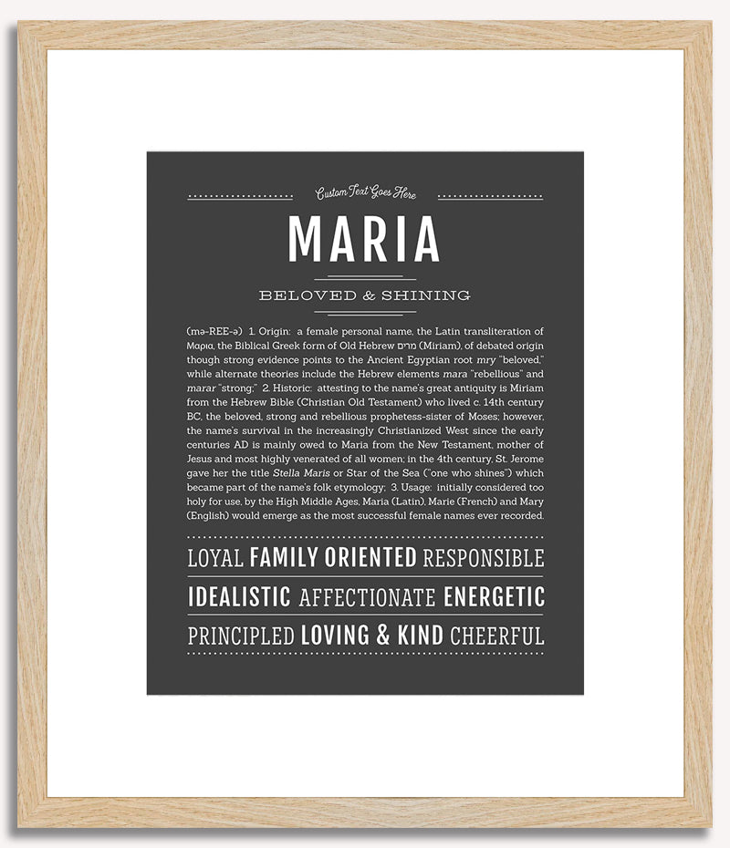 Maria | Name Art Print