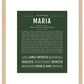 Maria | Name Art Print