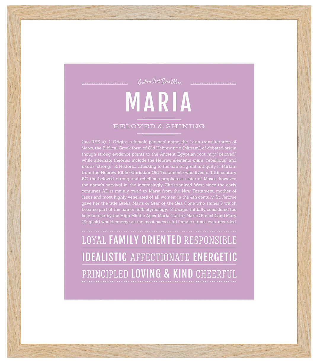 Maria | Name Art Print