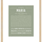 Maria | Name Art Print