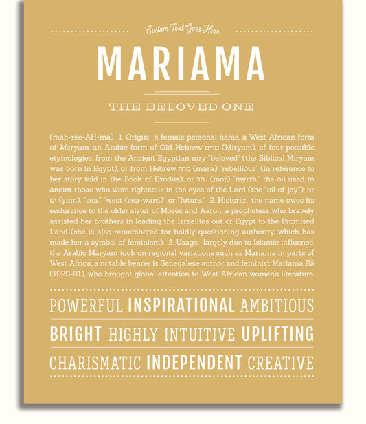 Frame Options | Matte Gold | No Frame