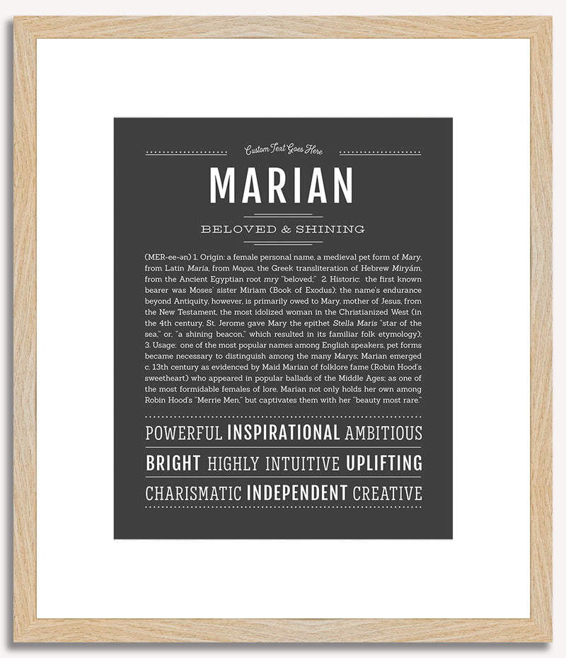 Marian | Name Art Print