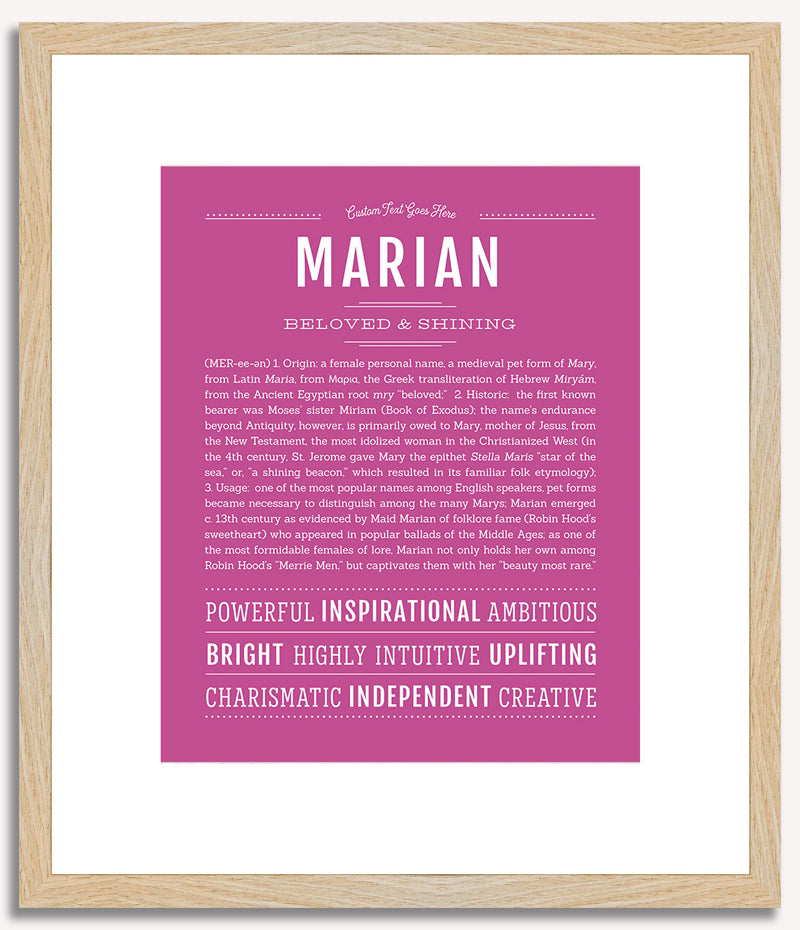 Marian | Name Art Print