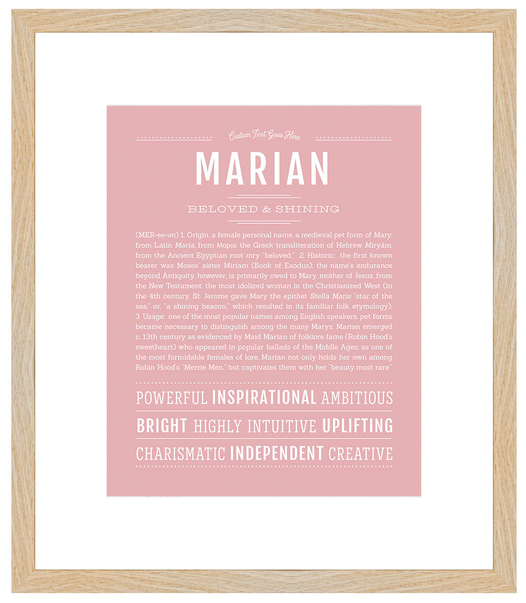 Marian | Name Art Print