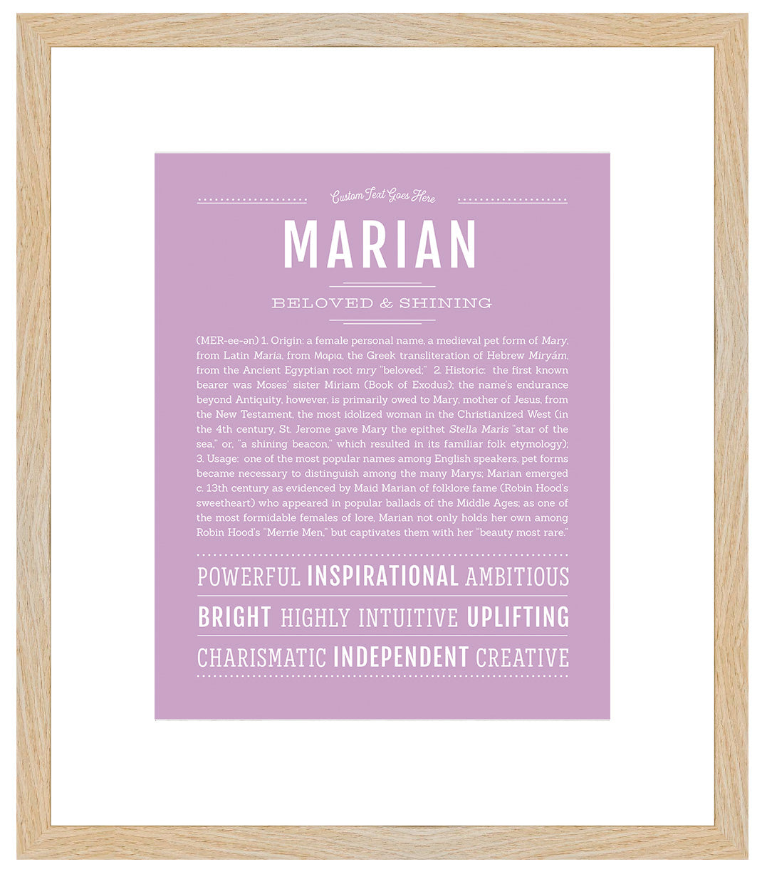 Marian | Name Art Print