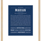 Marian | Name Art Print