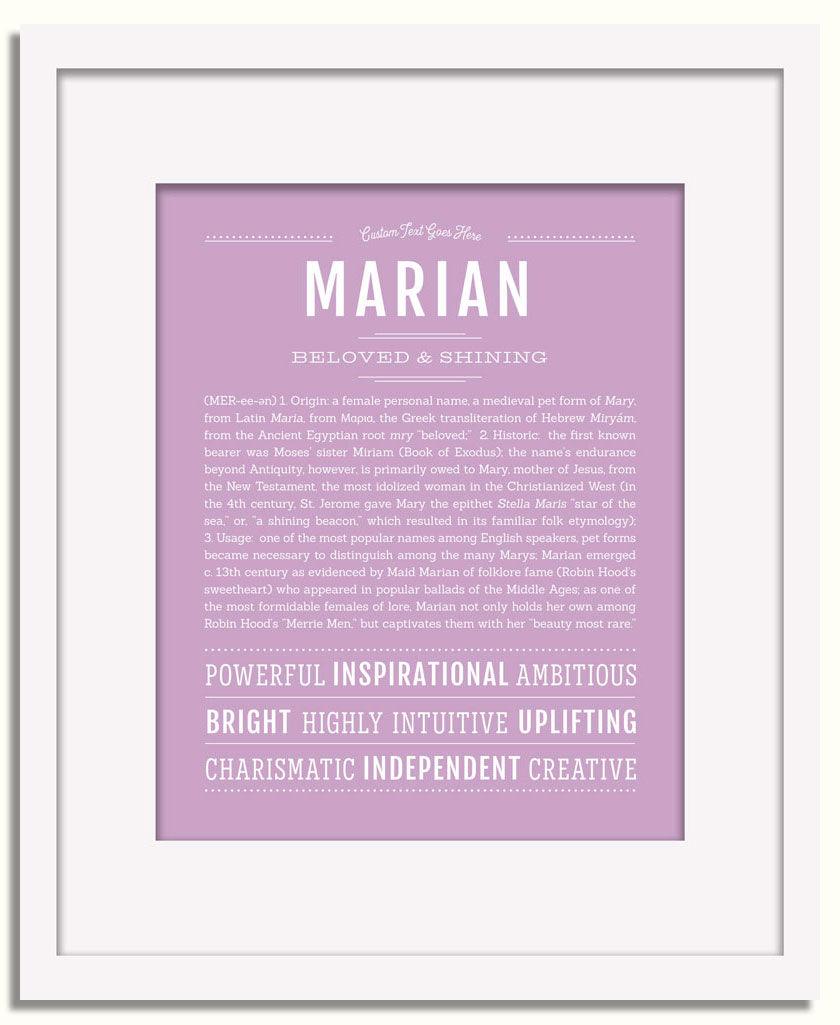 Frame Options | Lilac | White Frame, Matted