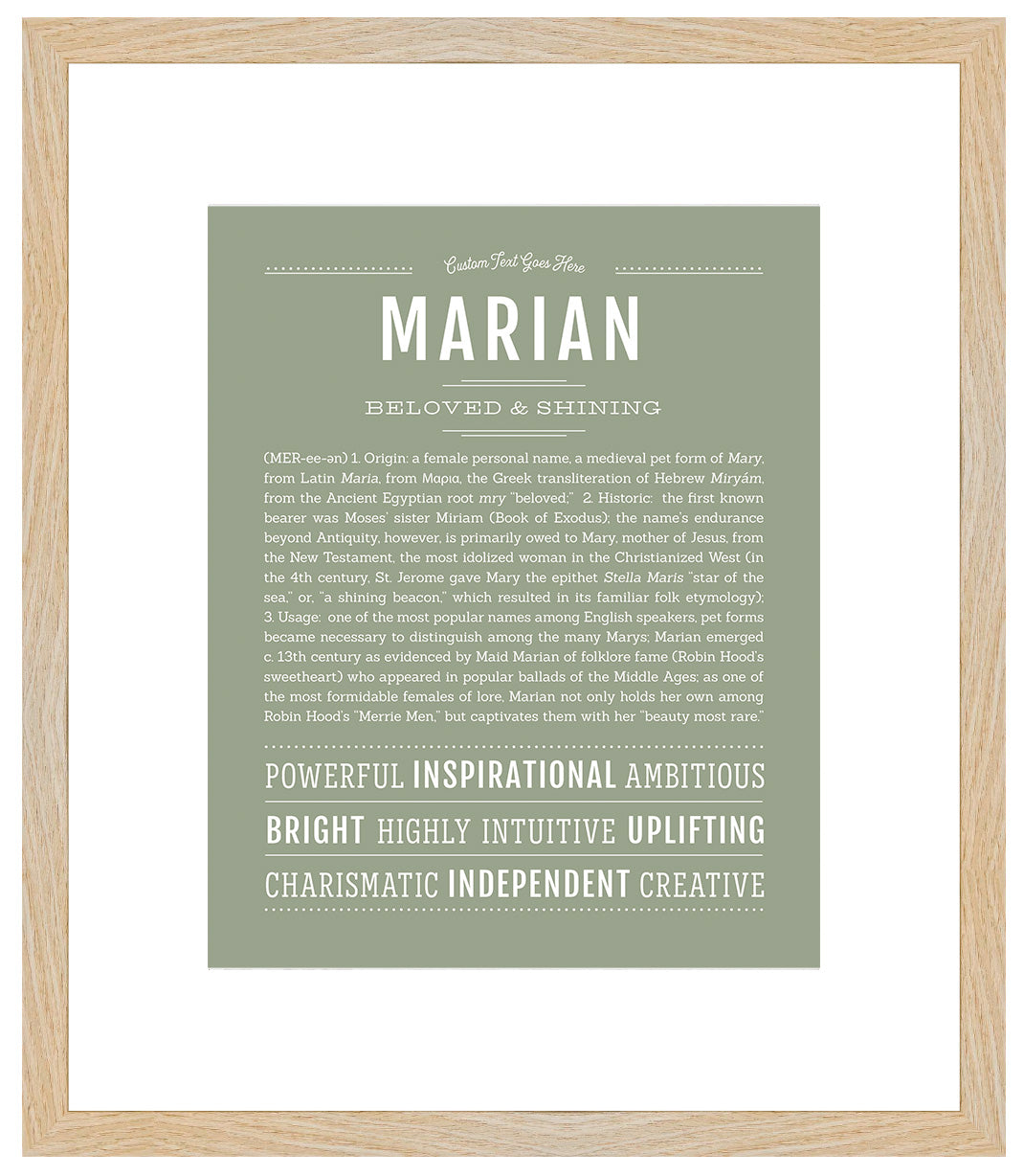 Marian | Name Art Print