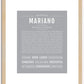 Mariano | Name Art Print