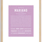 Mariano | Name Art Print