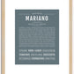 Mariano | Name Art Print