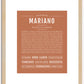 Mariano | Name Art Print