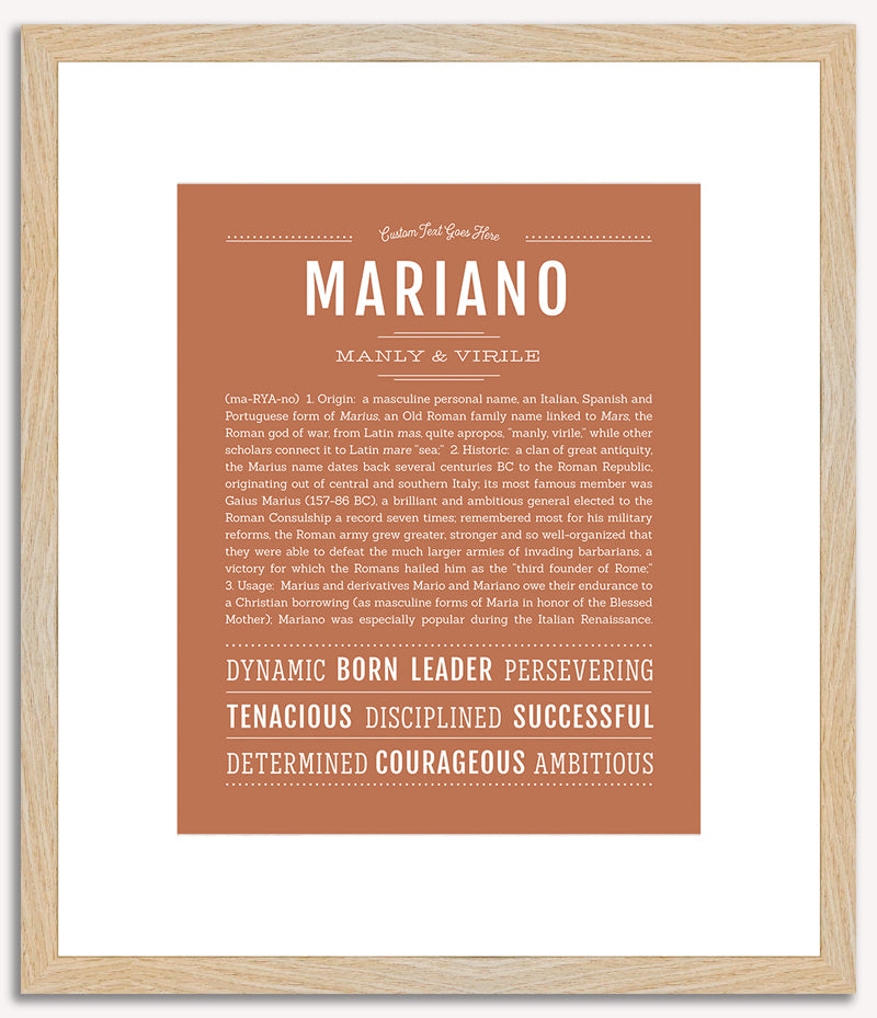 Mariano | Name Art Print