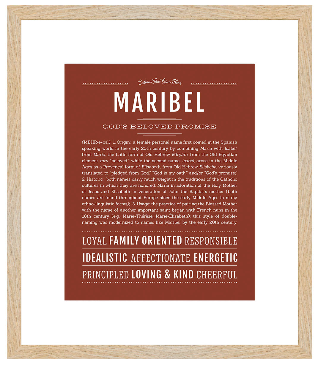 Maribel | Name Art Print