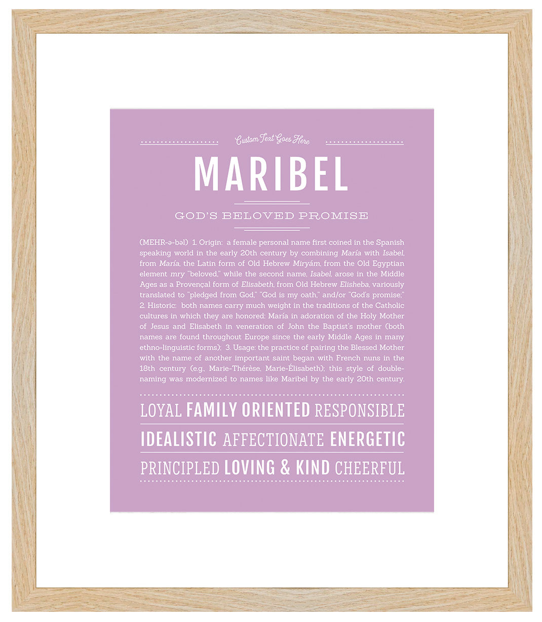 Maribel | Name Art Print