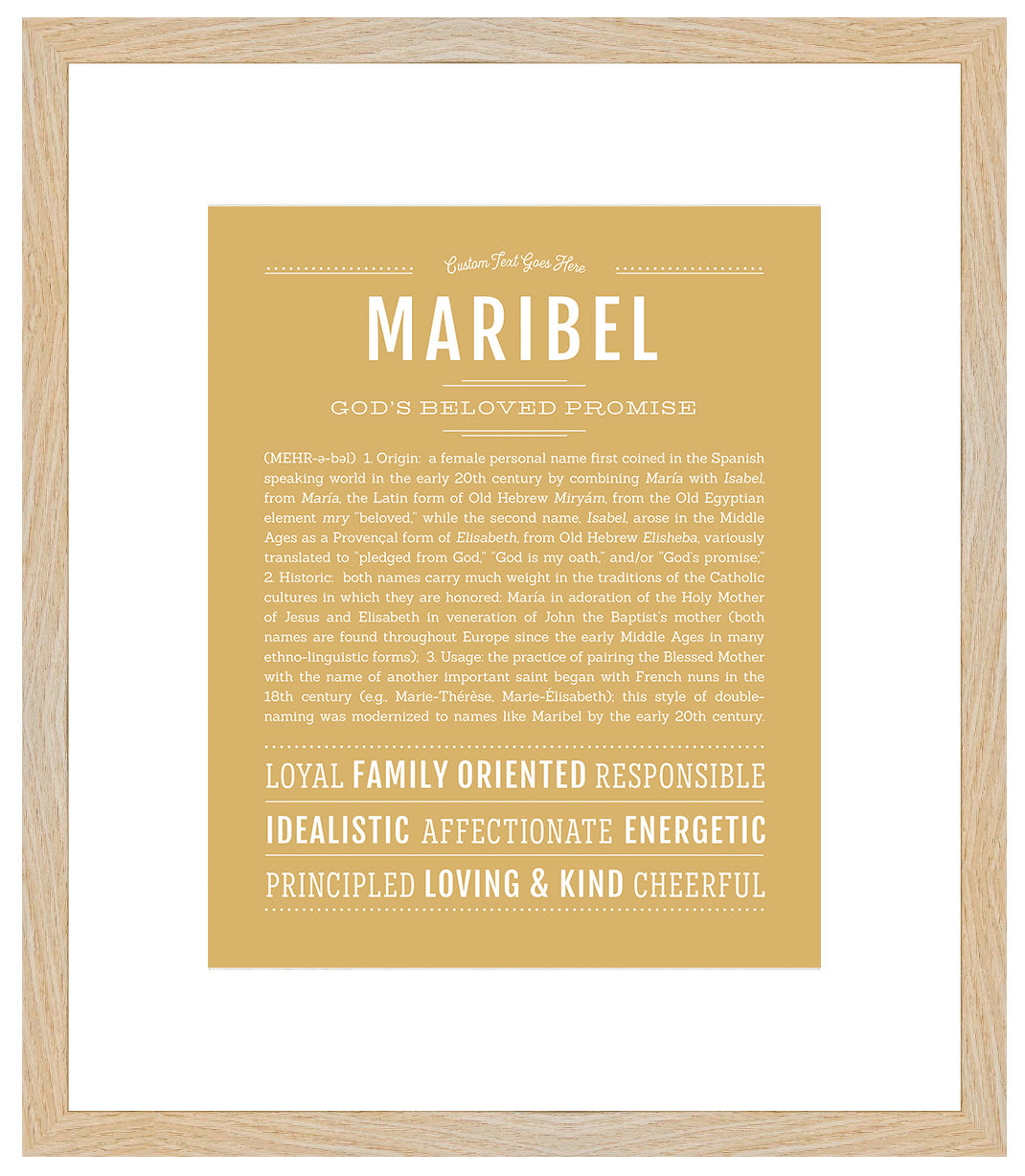 Maribel | Name Art Print