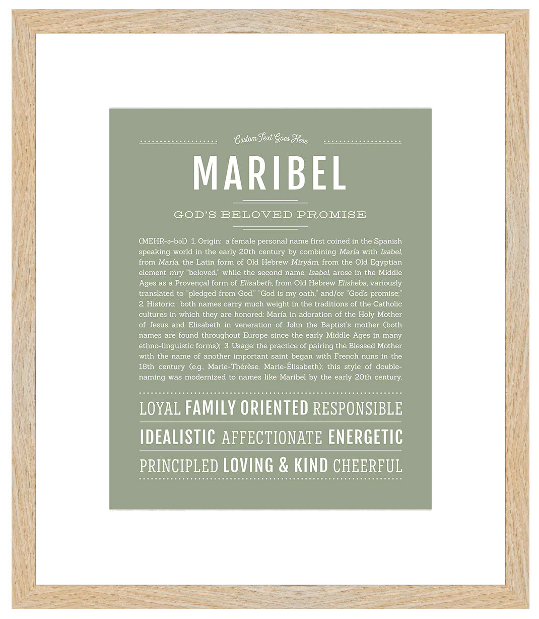 Maribel | Name Art Print