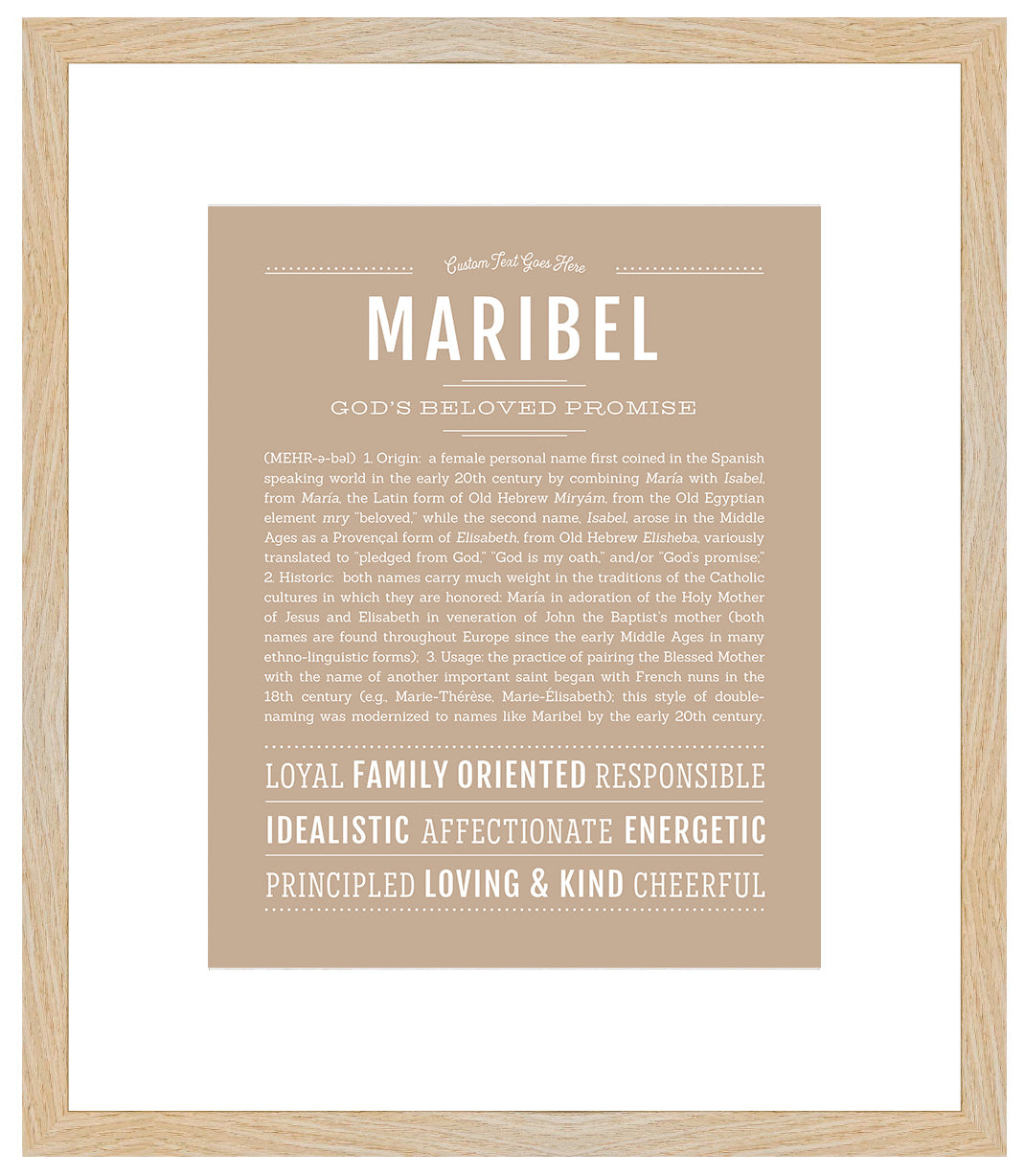 Maribel | Name Art Print