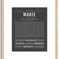 Marie | Name Art Print