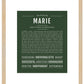 Marie | Name Art Print