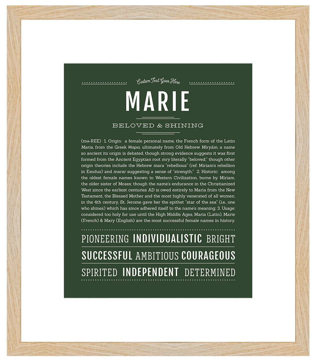 Marie | Name Art Print