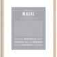 Marie | Name Art Print