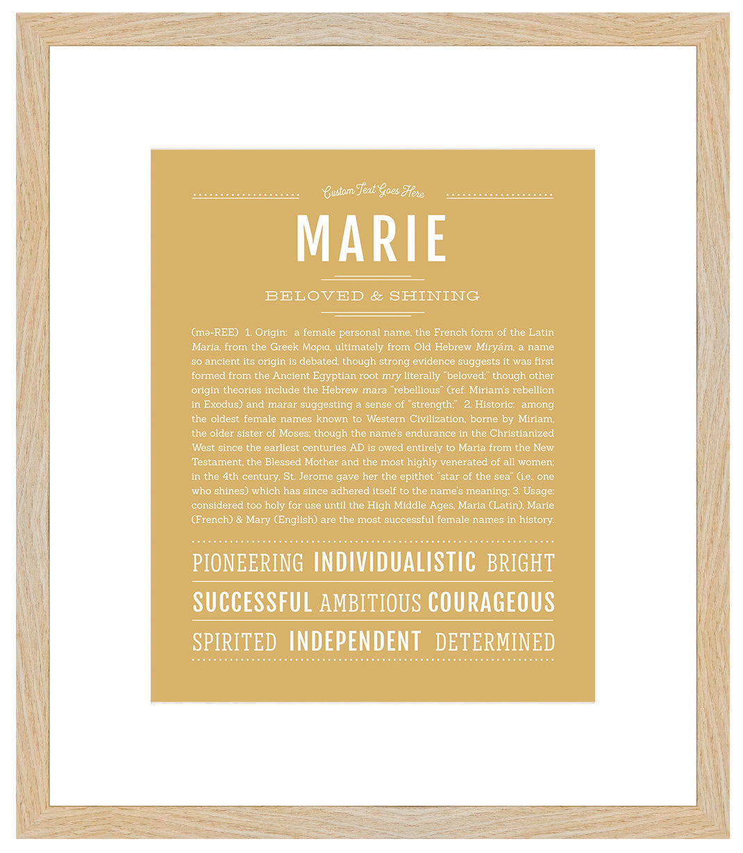 Marie | Name Art Print