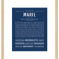 Marie | Name Art Print