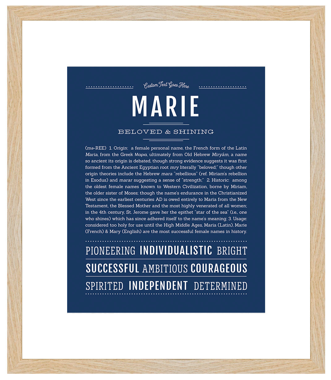 Marie | Name Art Print