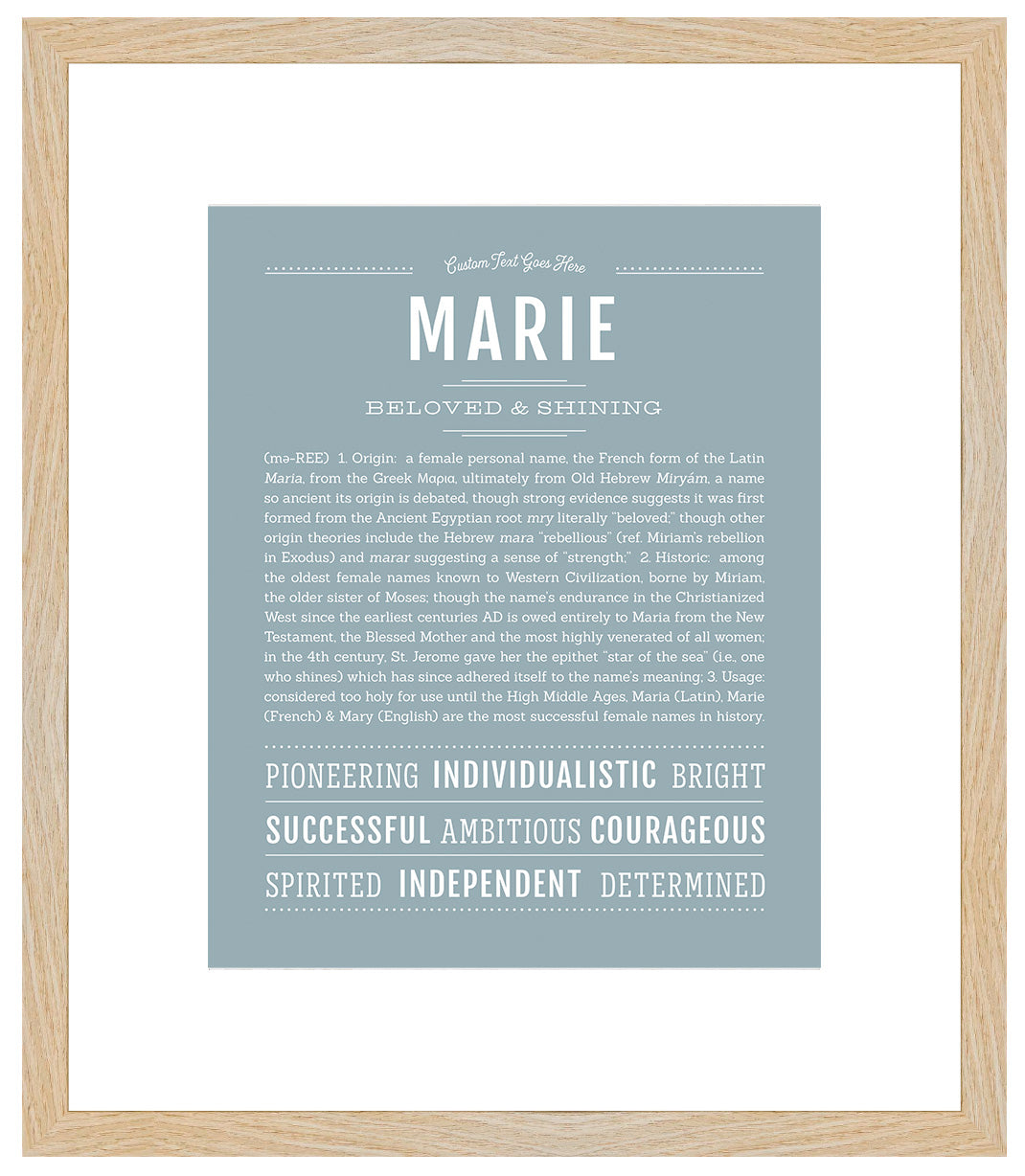 Marie | Name Art Print