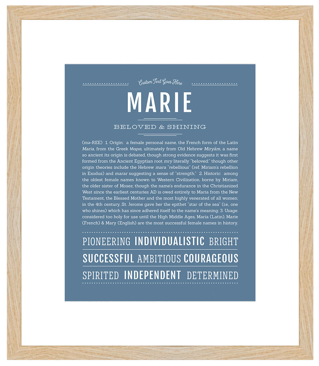 Marie | Name Art Print