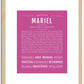 Mariel | Name Art Print