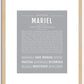 Mariel | Name Art Print