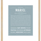 Mariel | Name Art Print