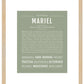 Mariel | Name Art Print