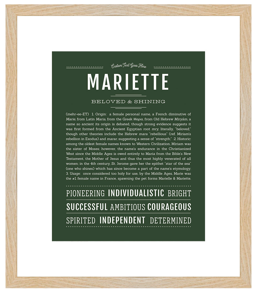 Mariette | Name Art Print